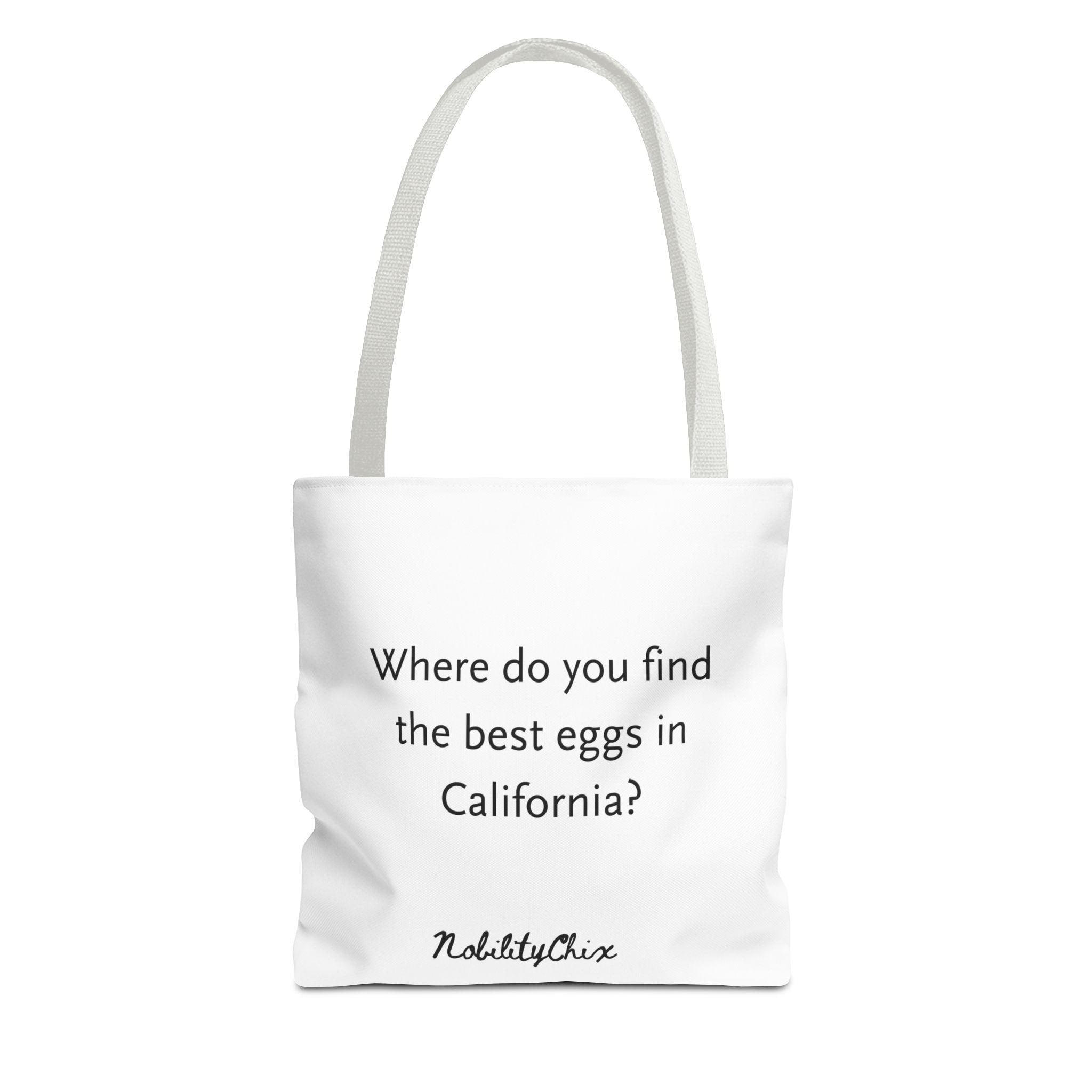California Eggs Tote Bag, Funny Grocery Tote, Gift for Foodies, Reusable Shopping Bag, Eco-Friendly Market Bag